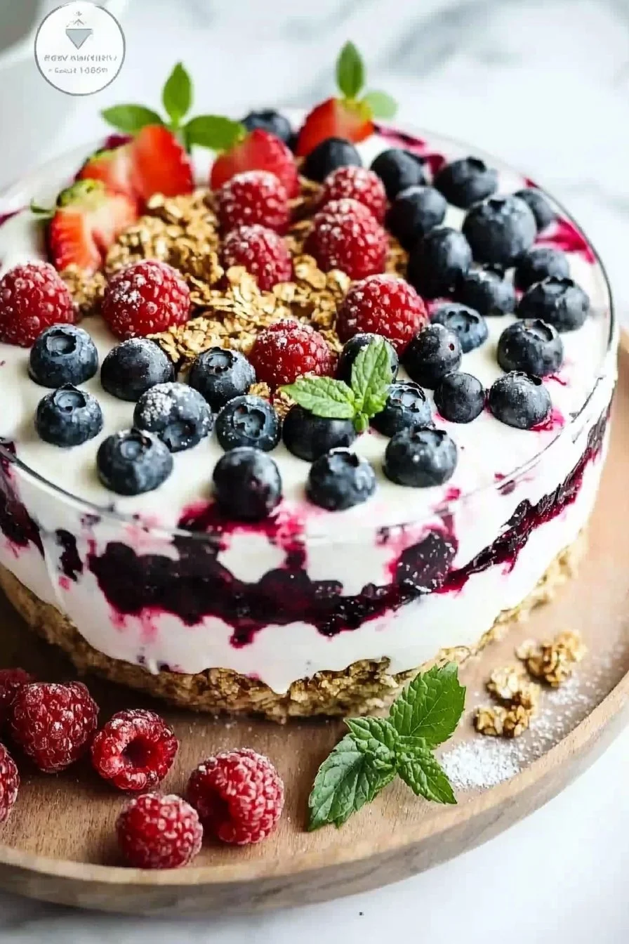 Berry Cream Layer Dessert