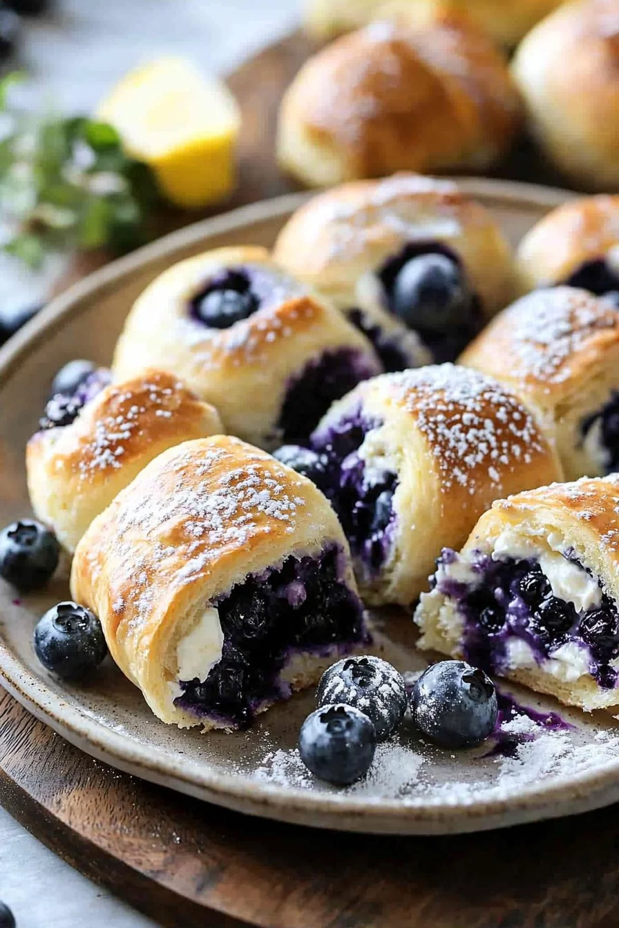 Blueberry Cheesecake Rolls