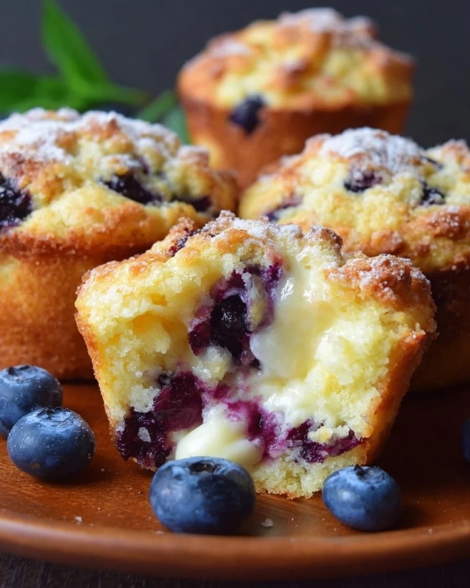 Blueberry Cream Cheese Muffins