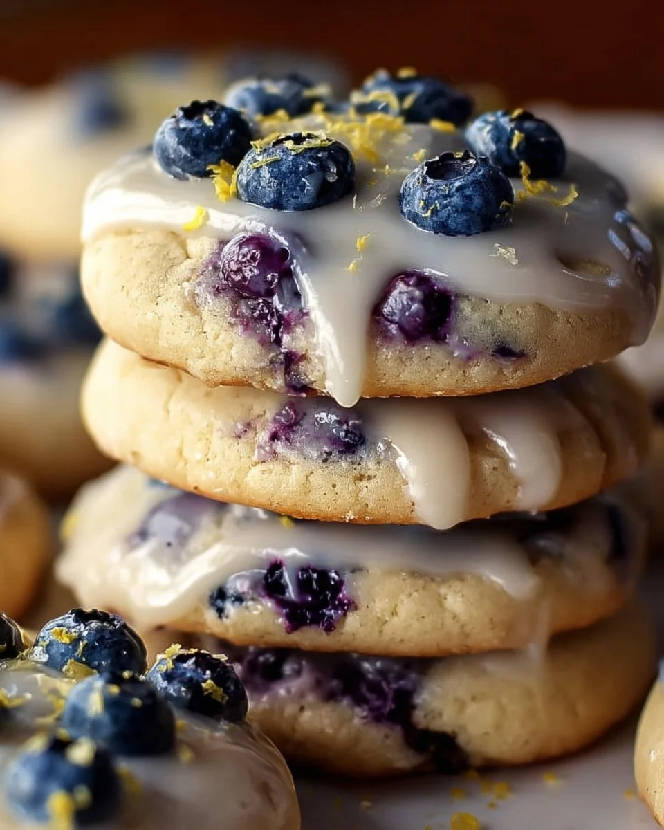 Blueberry Lemon-Frost Cookies