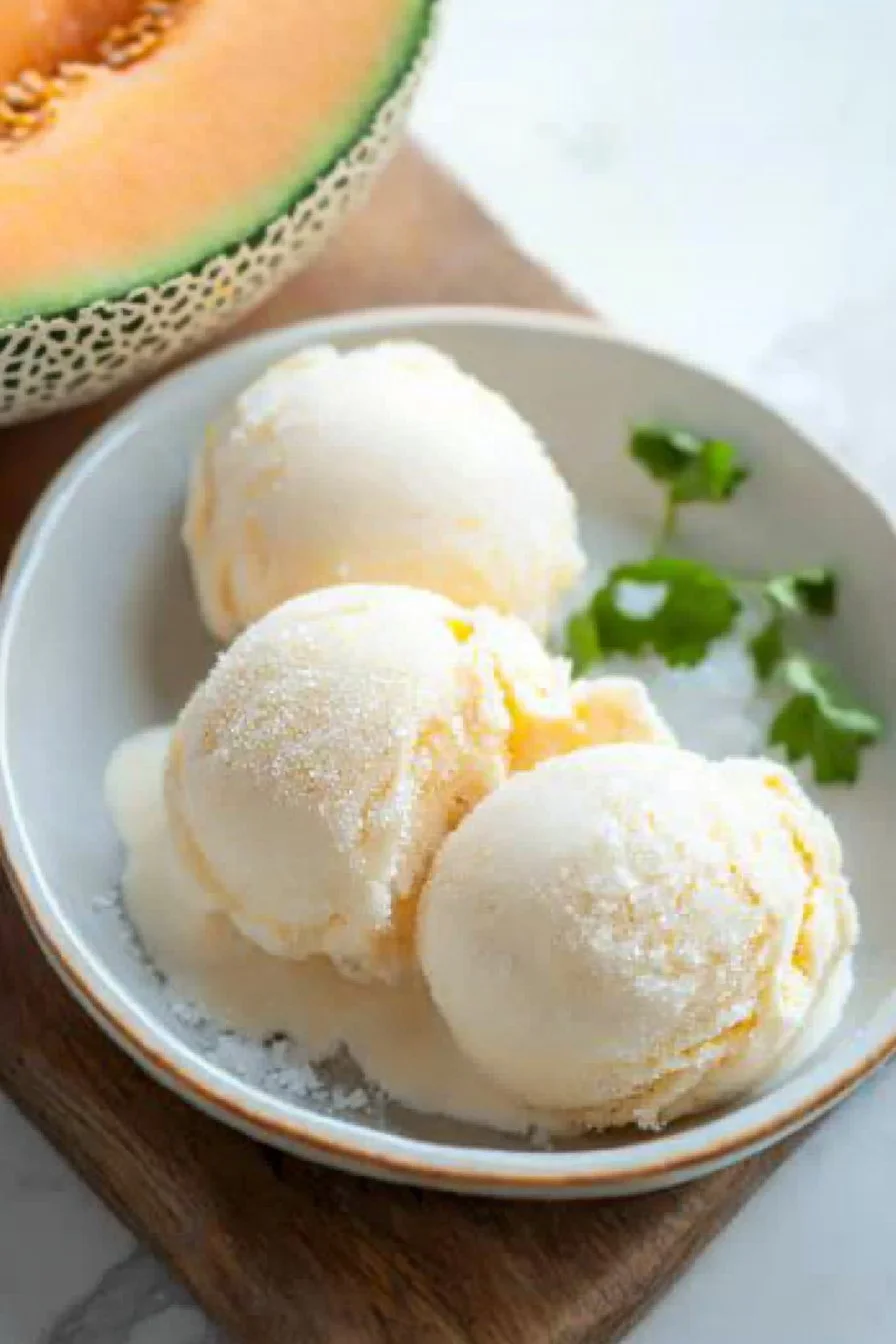 Cantaloupe Sea Salt Ice Cream