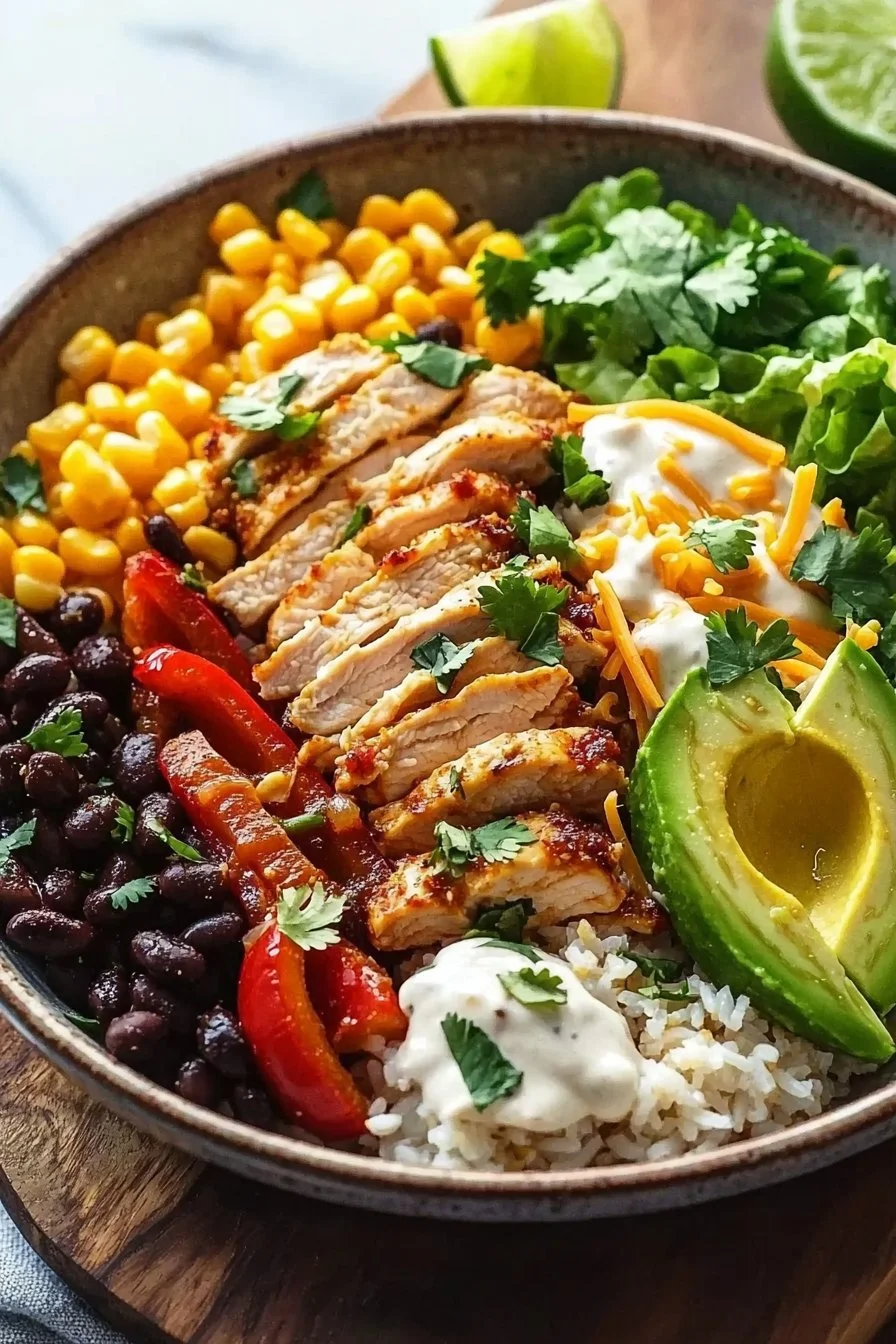 Chicken Fajita Burrito Bowl