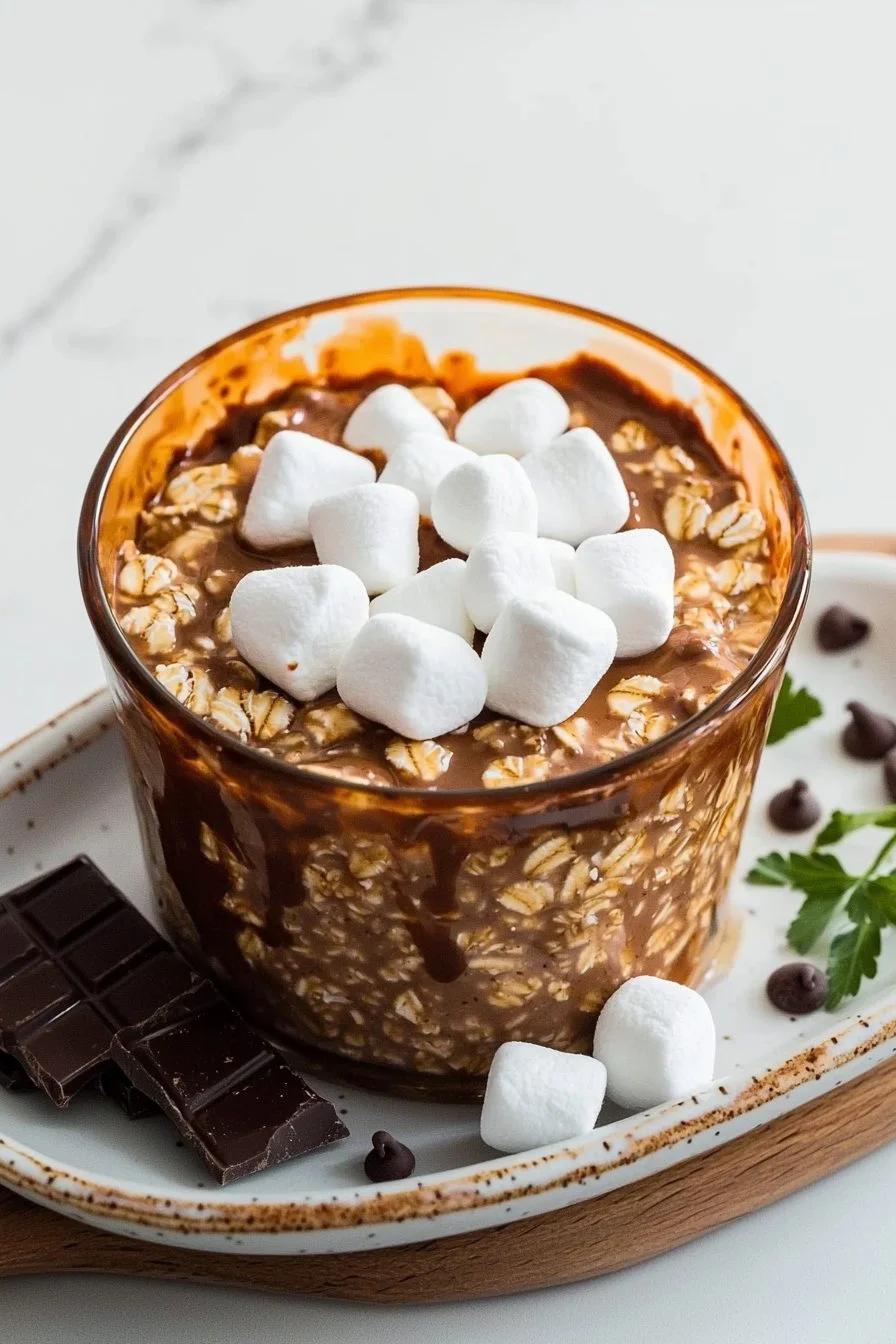 Chocolate Marshmallow Overnight Oats