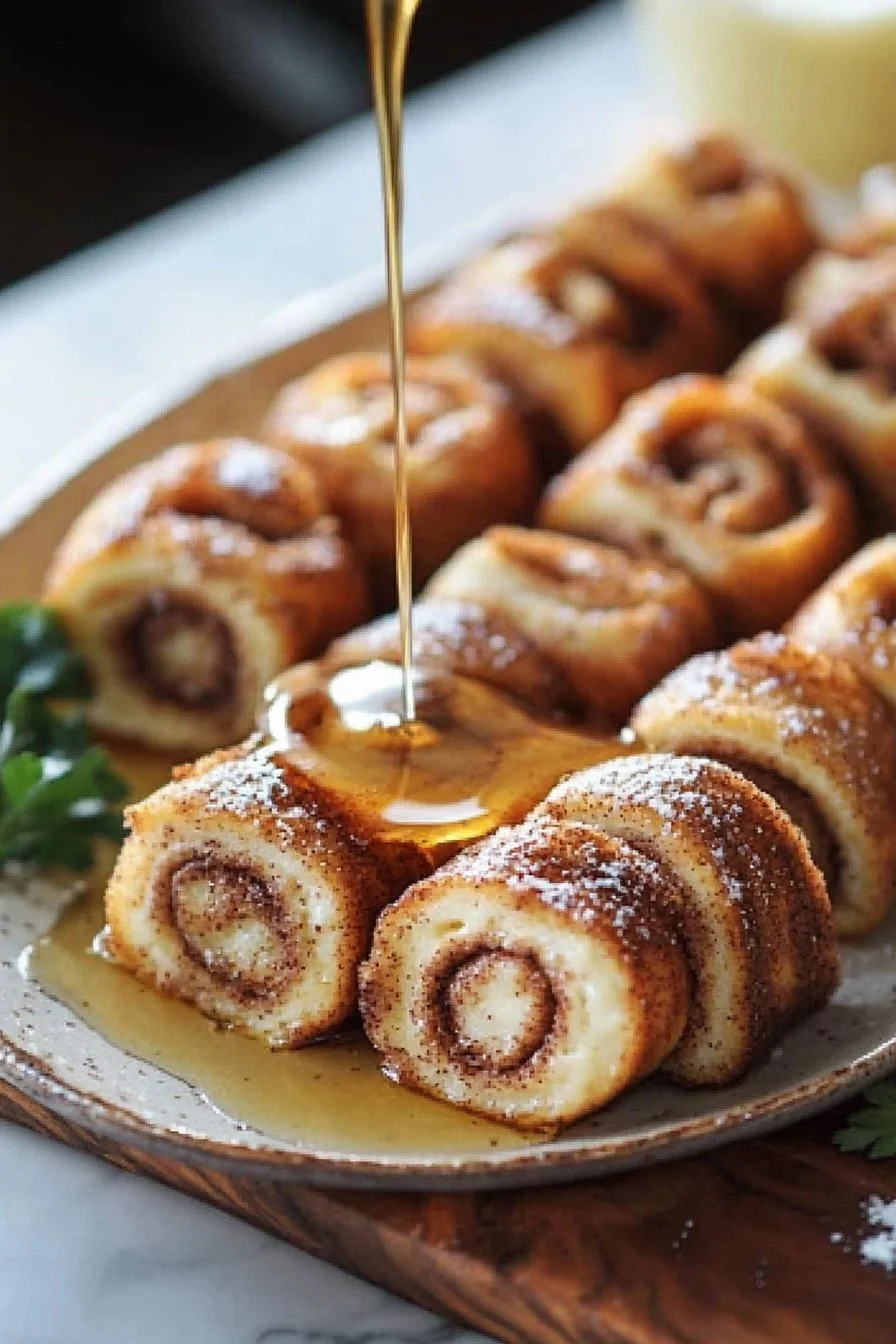 Cinnamon Roll French Toast Roll-Ups