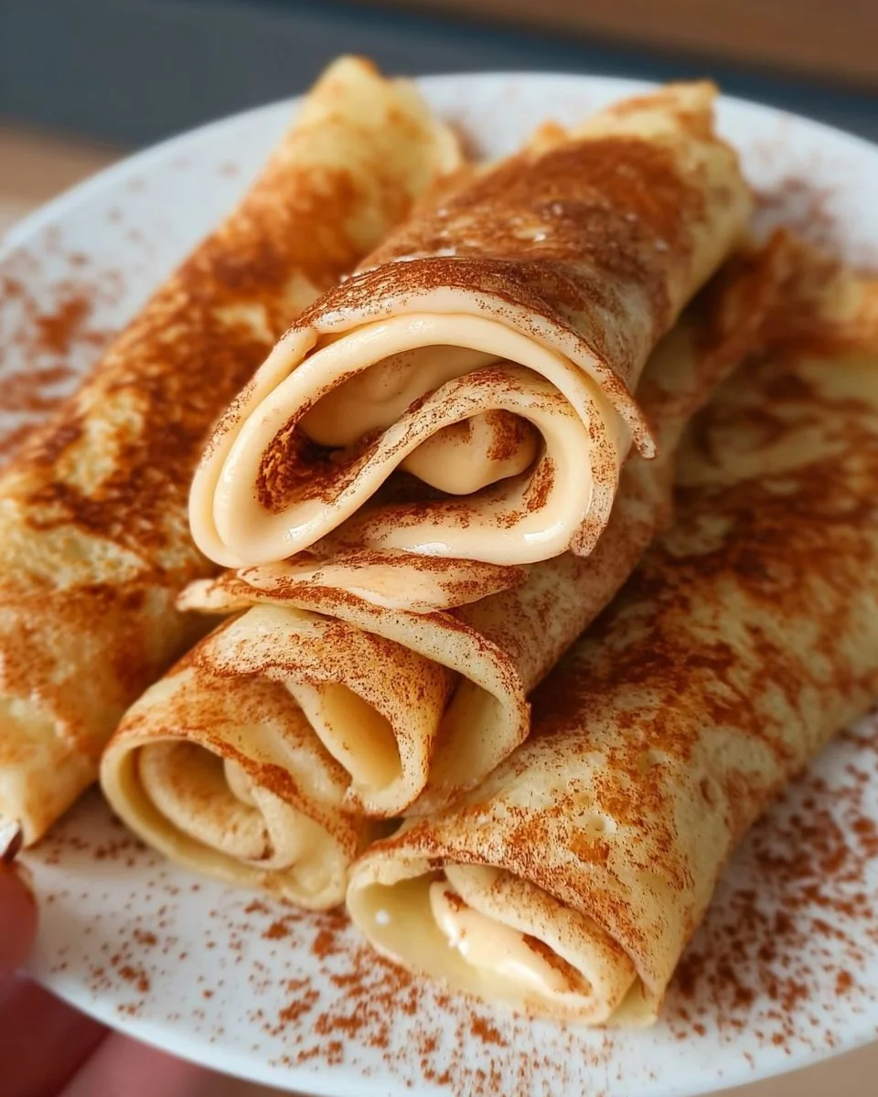 Cinnamon Roll Protein Crepes
