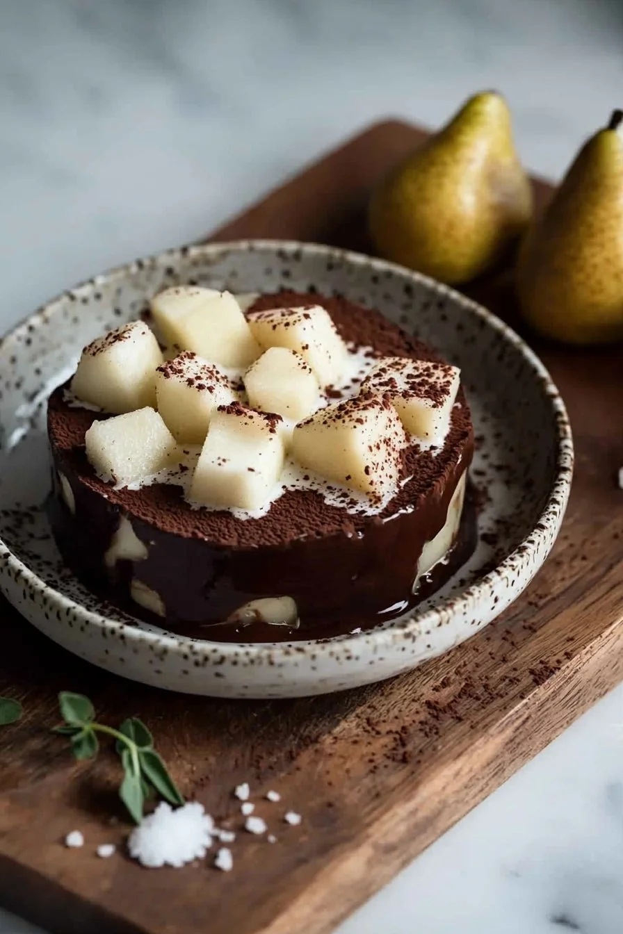 Creamy Chocolate & Pear Verrine