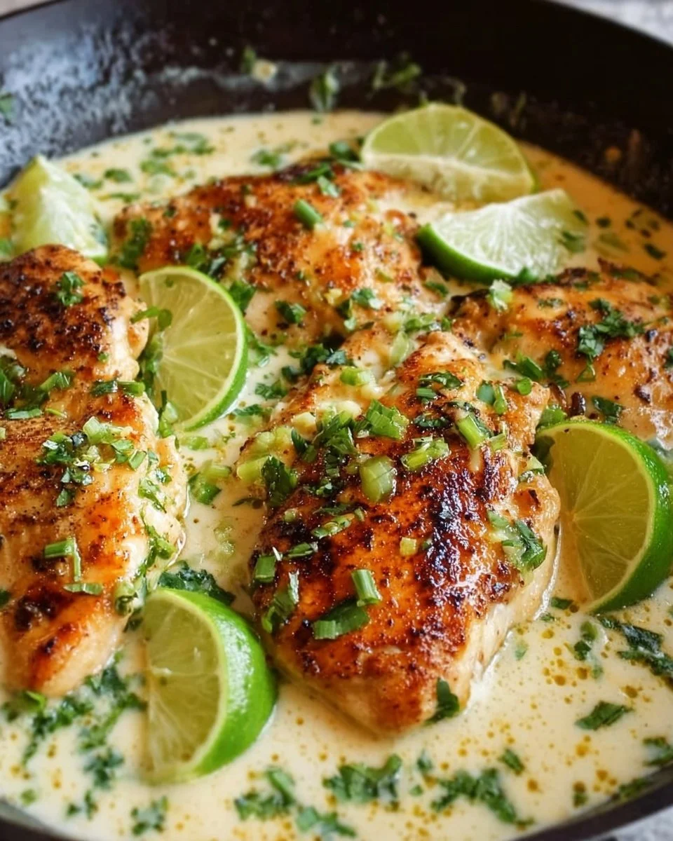 Creamy Coconut Lime Chicken Skillet