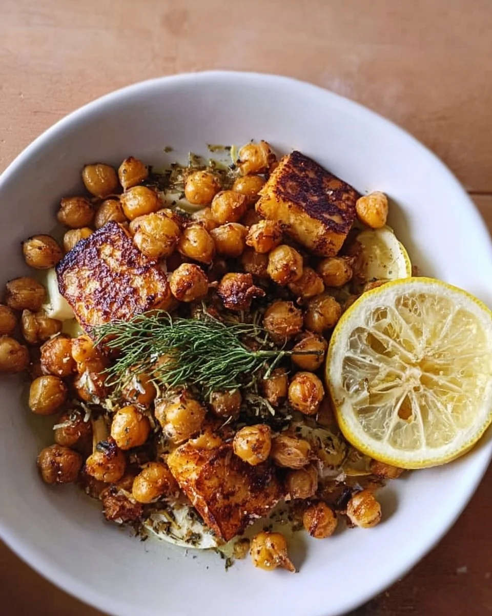 Crispy Lemon Chickpeas