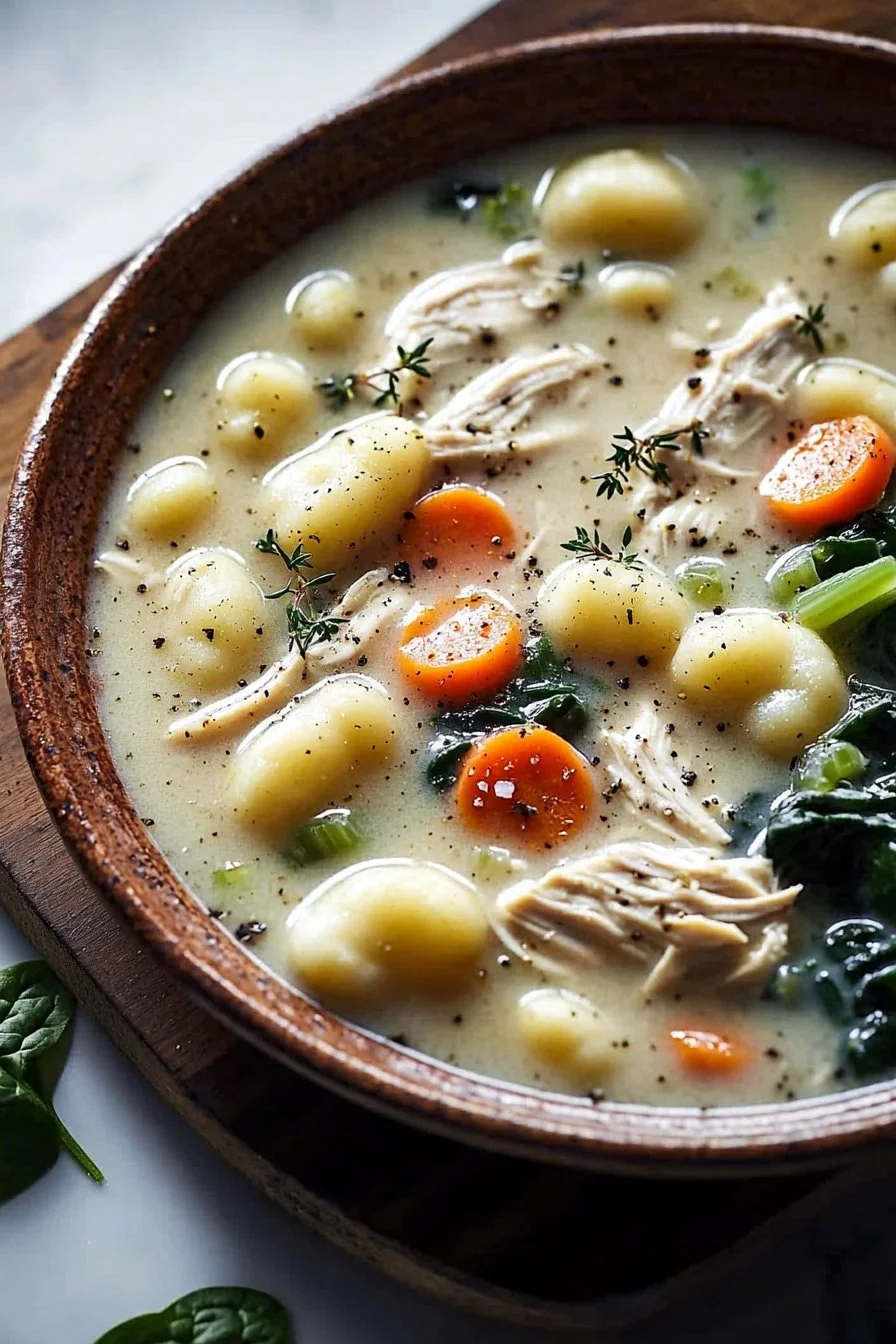 Crockpot Chicken Gnocchi Soup
