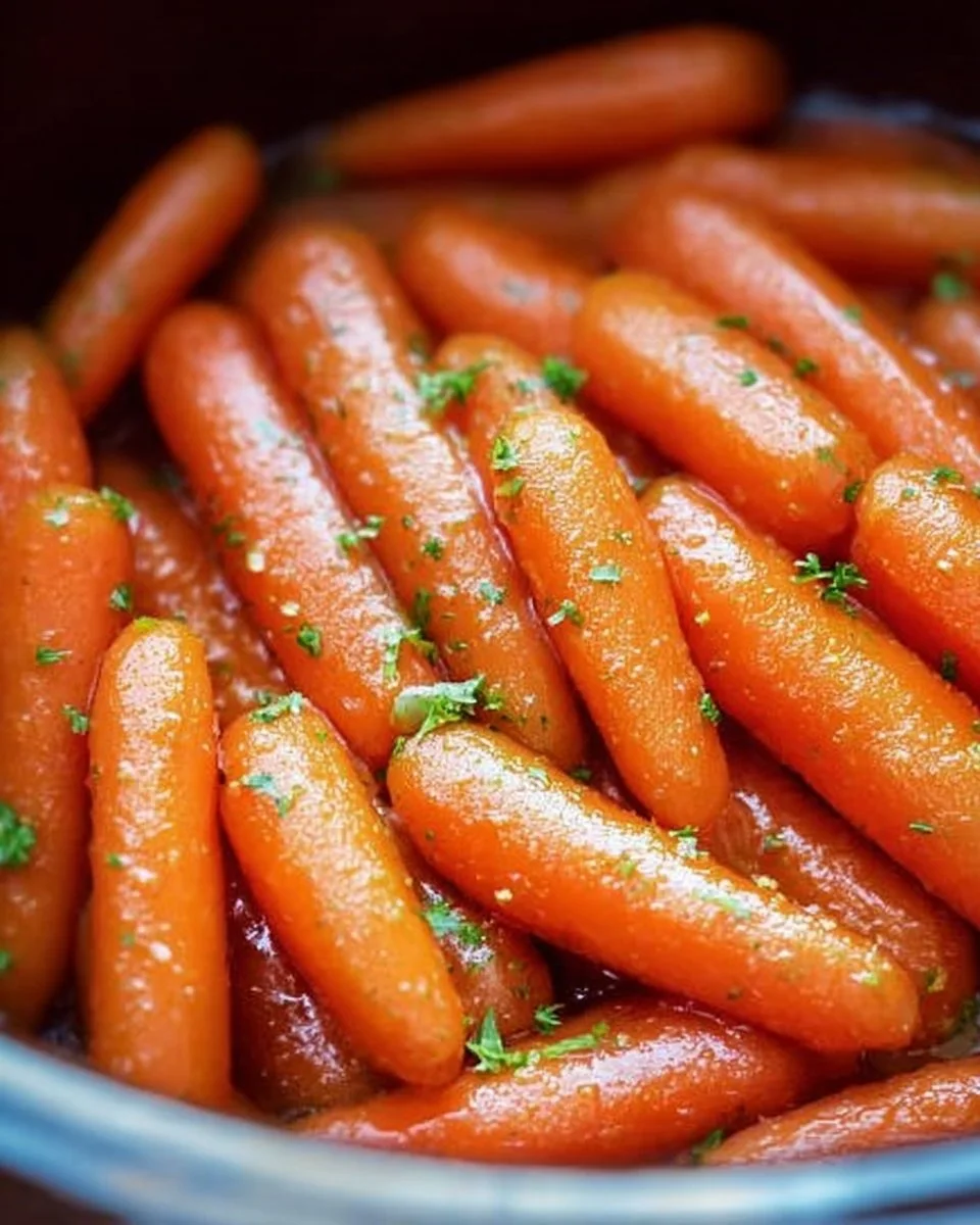 Crockpot Glazed Carrots