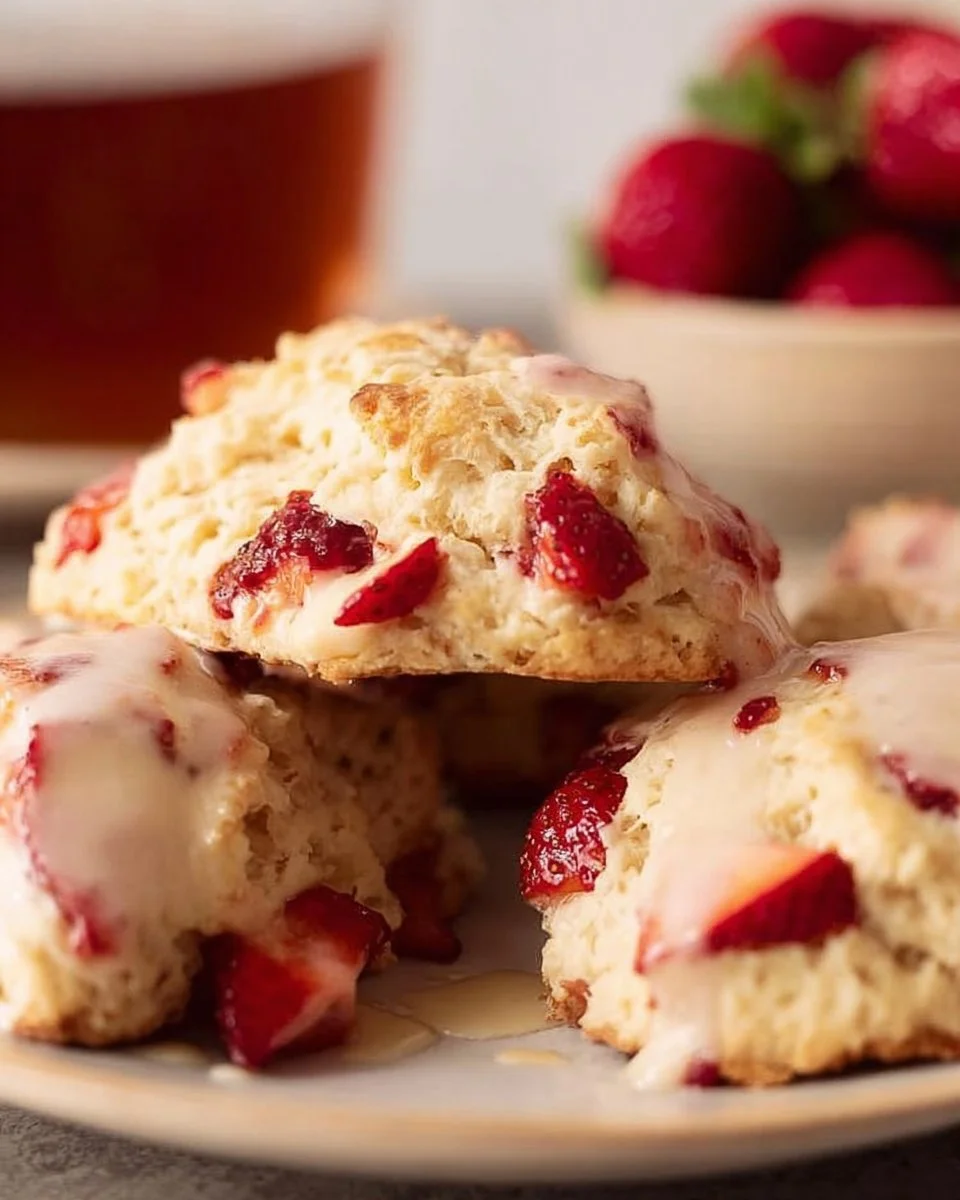Delicious Homemade Strawberry Scones