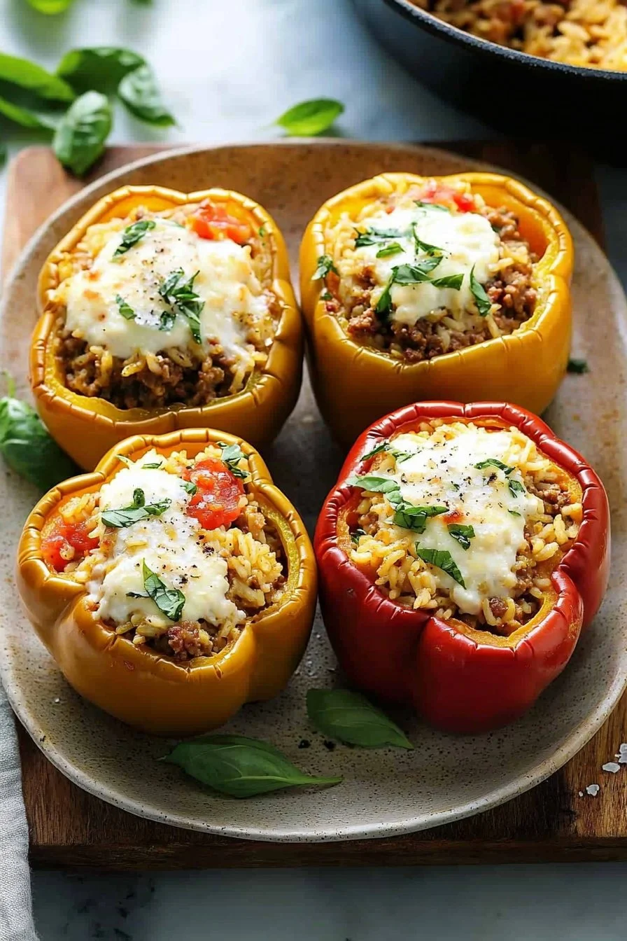 Easy Italian Stuffed Bell Peppers