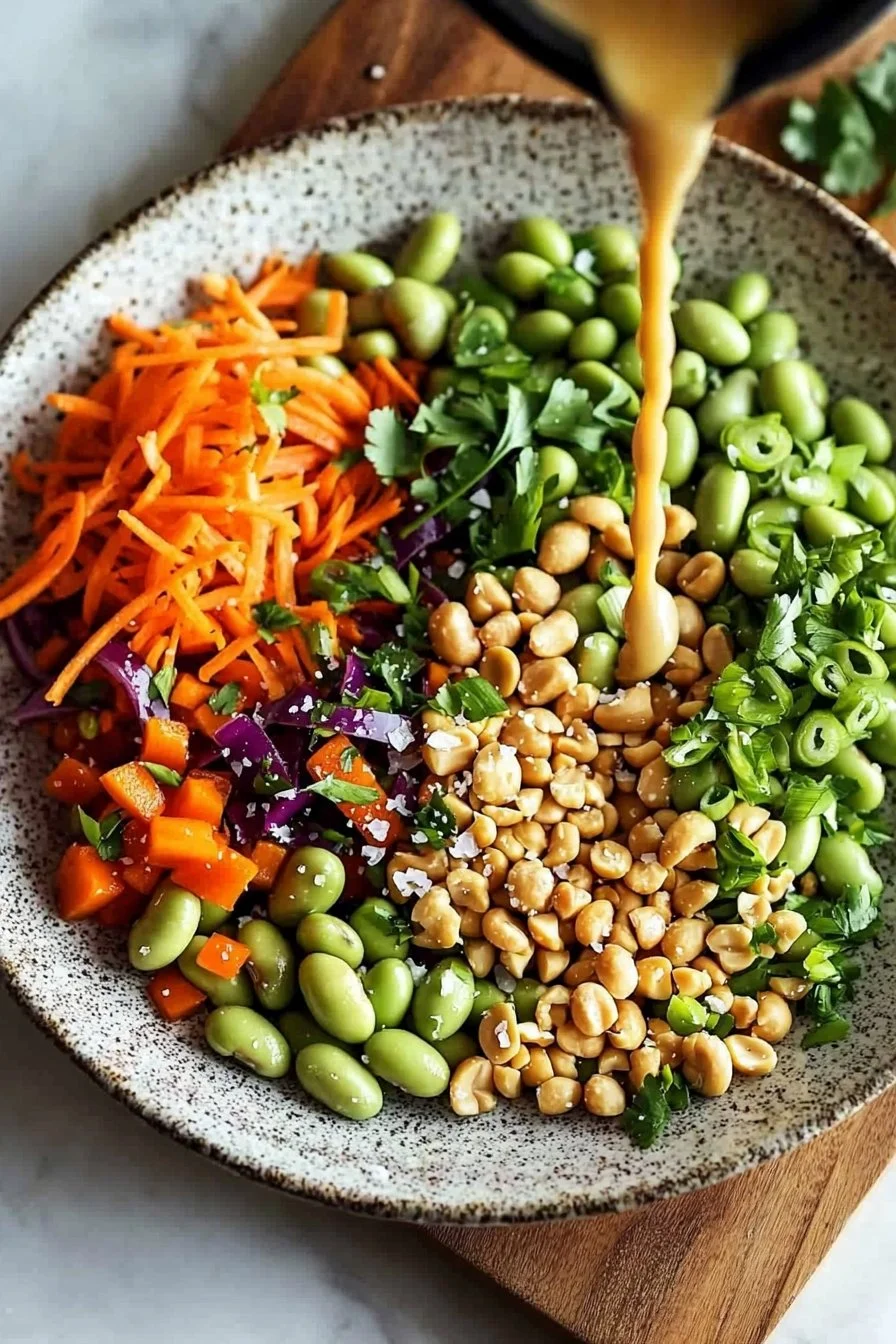 Edamame Peanut Crunch Salad