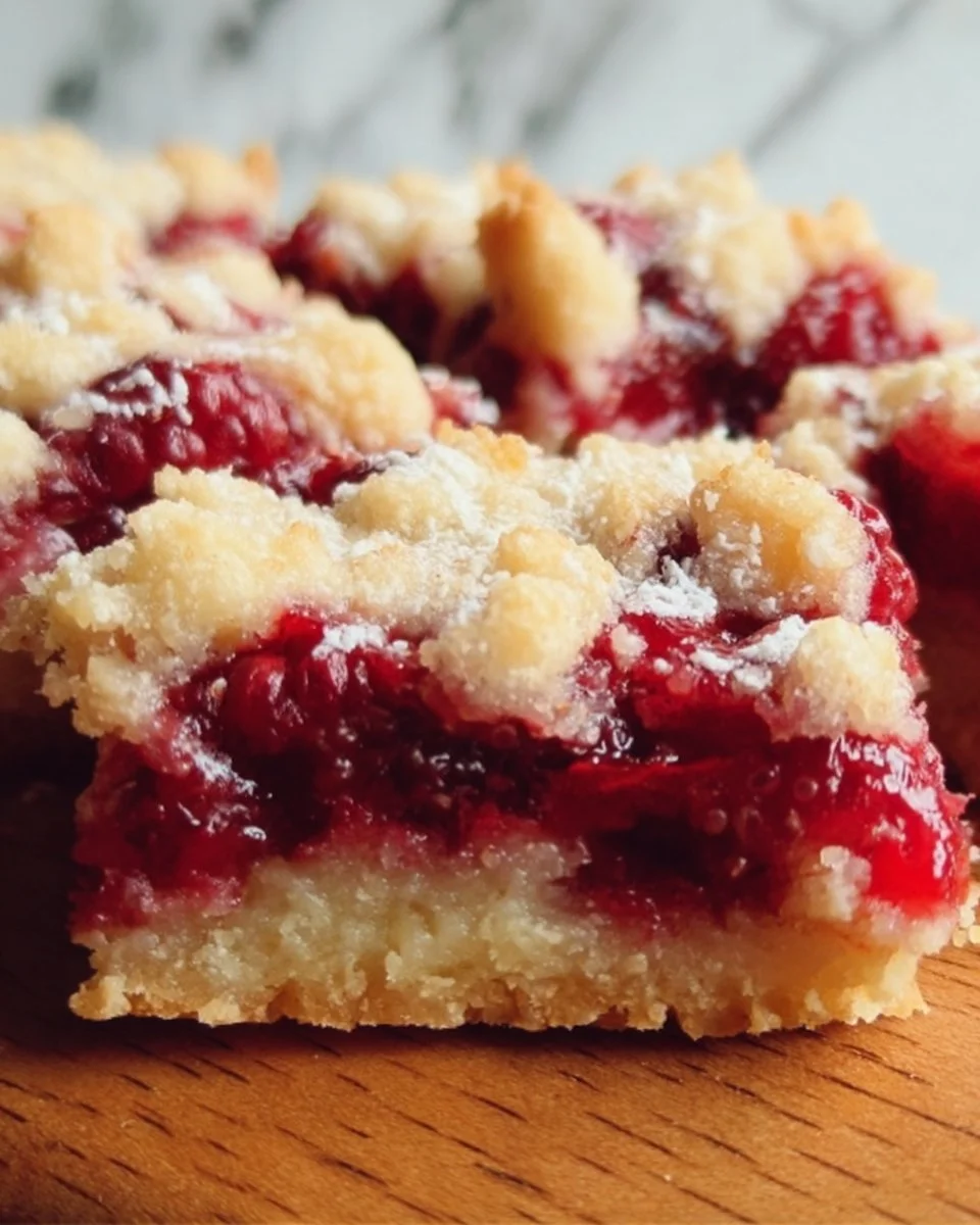Fabulous Five Ingredient Raspberry Bars
