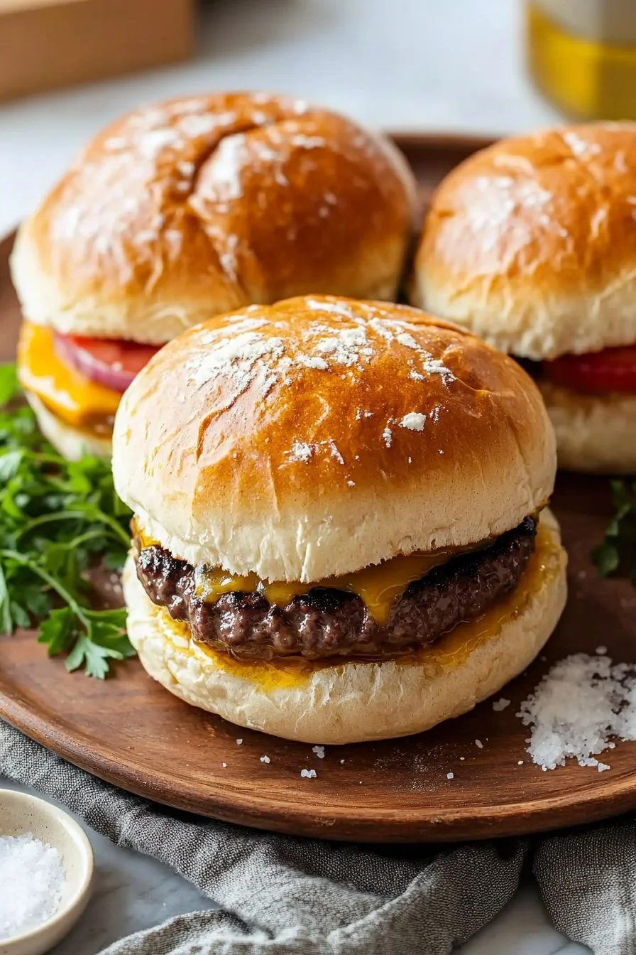 Fluffy Sourdough Burger Buns