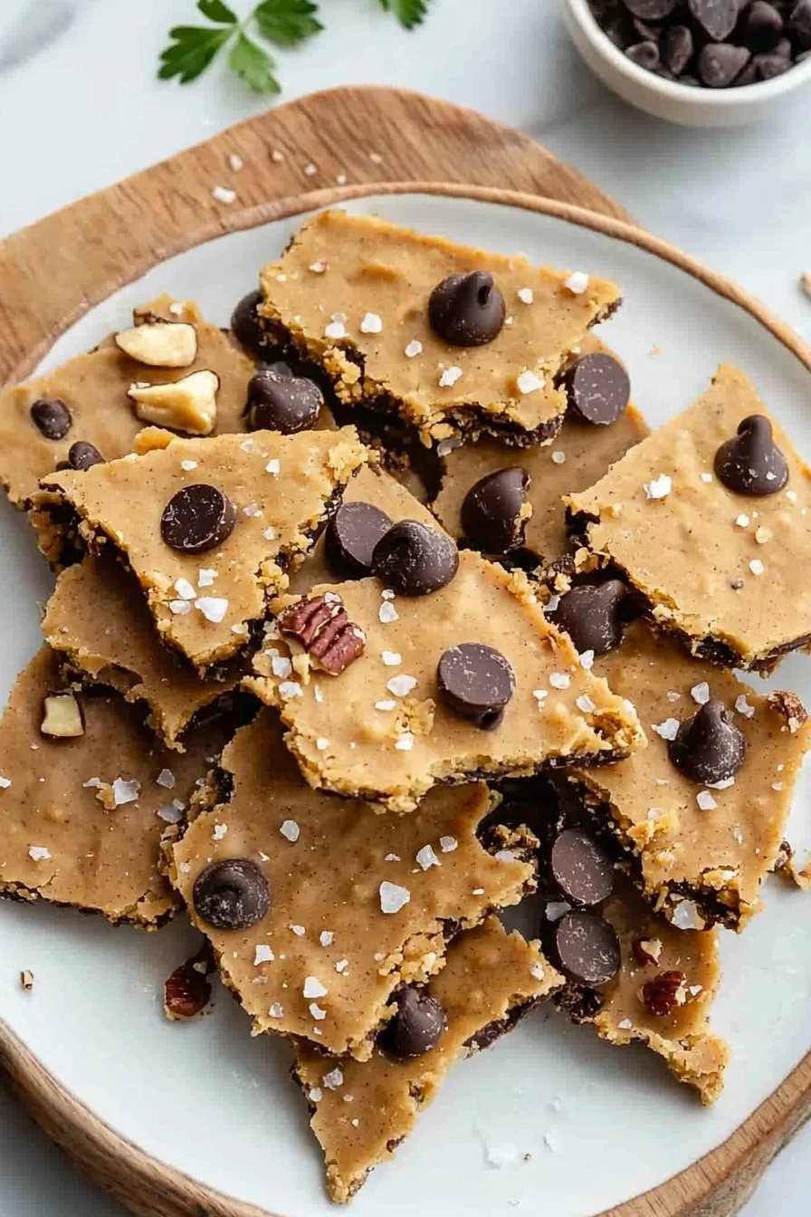 Healthy Cookie Dough Bark