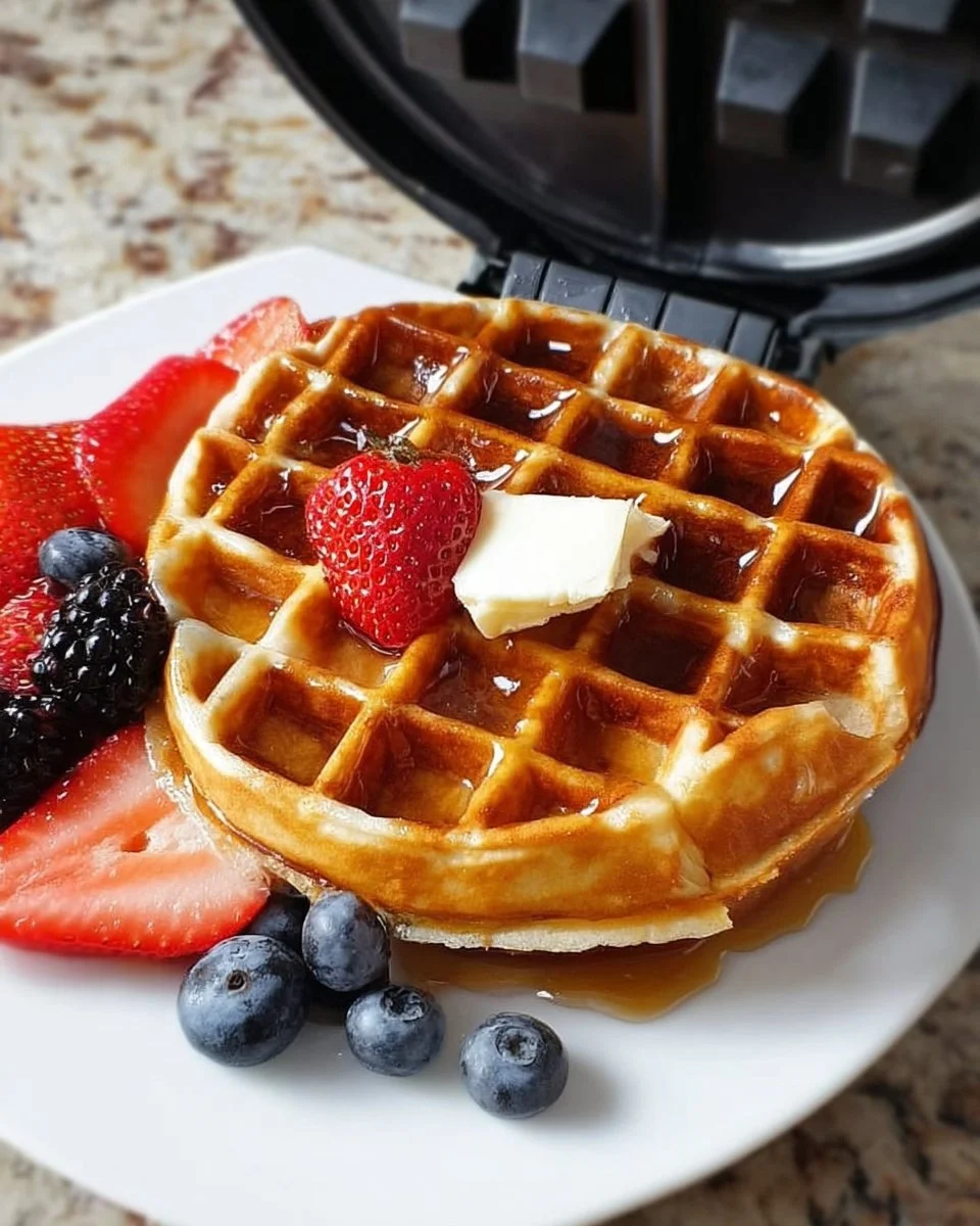 Healthy Greek Yogurt Waffles