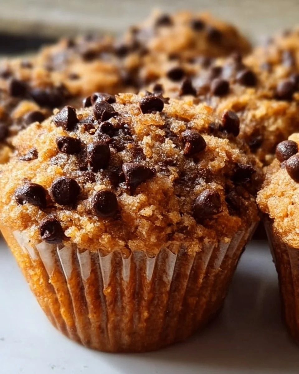 Homemade Banana Bread Muffins With Chocolate Chips