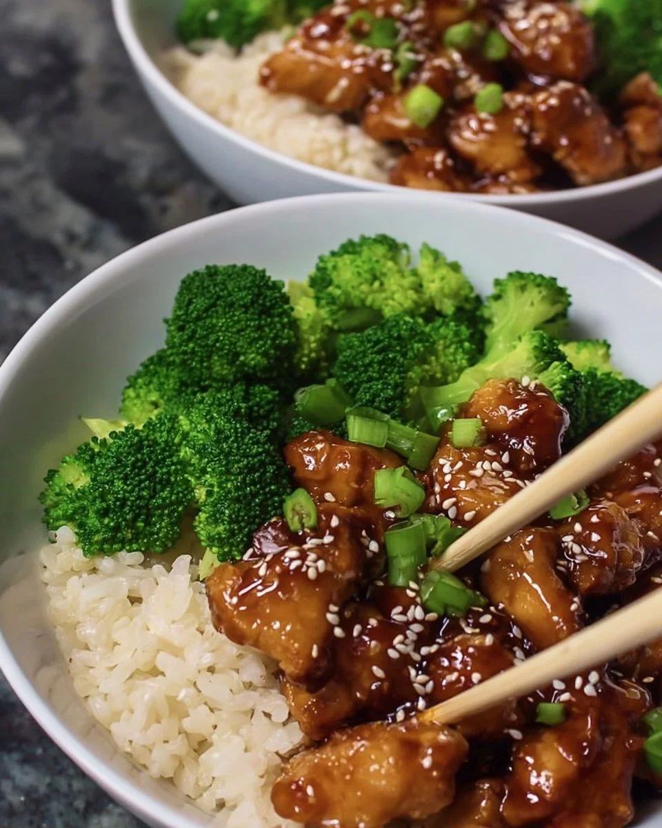 Honey Garlic Chicken Bowls
