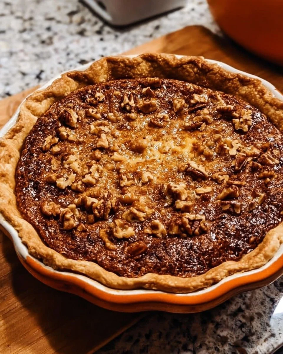 Irresistible Chocolate Walnut Pie