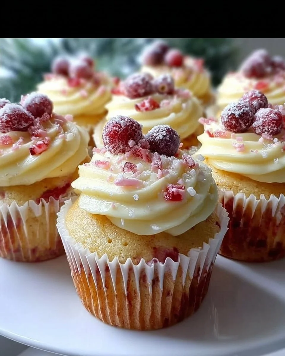 Irresistible Cranberry Orange White Chocolate Cupcakes