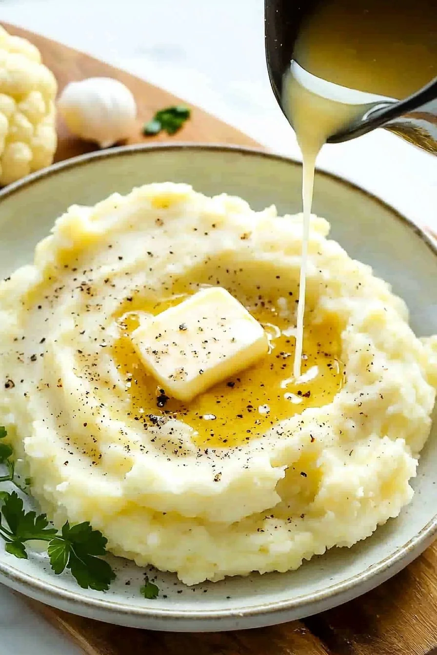 Keto Cauliflower Mashed Potatoes