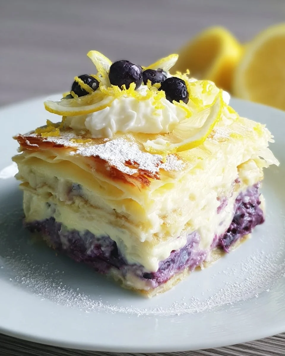 Lemon Blueberry Lasagna