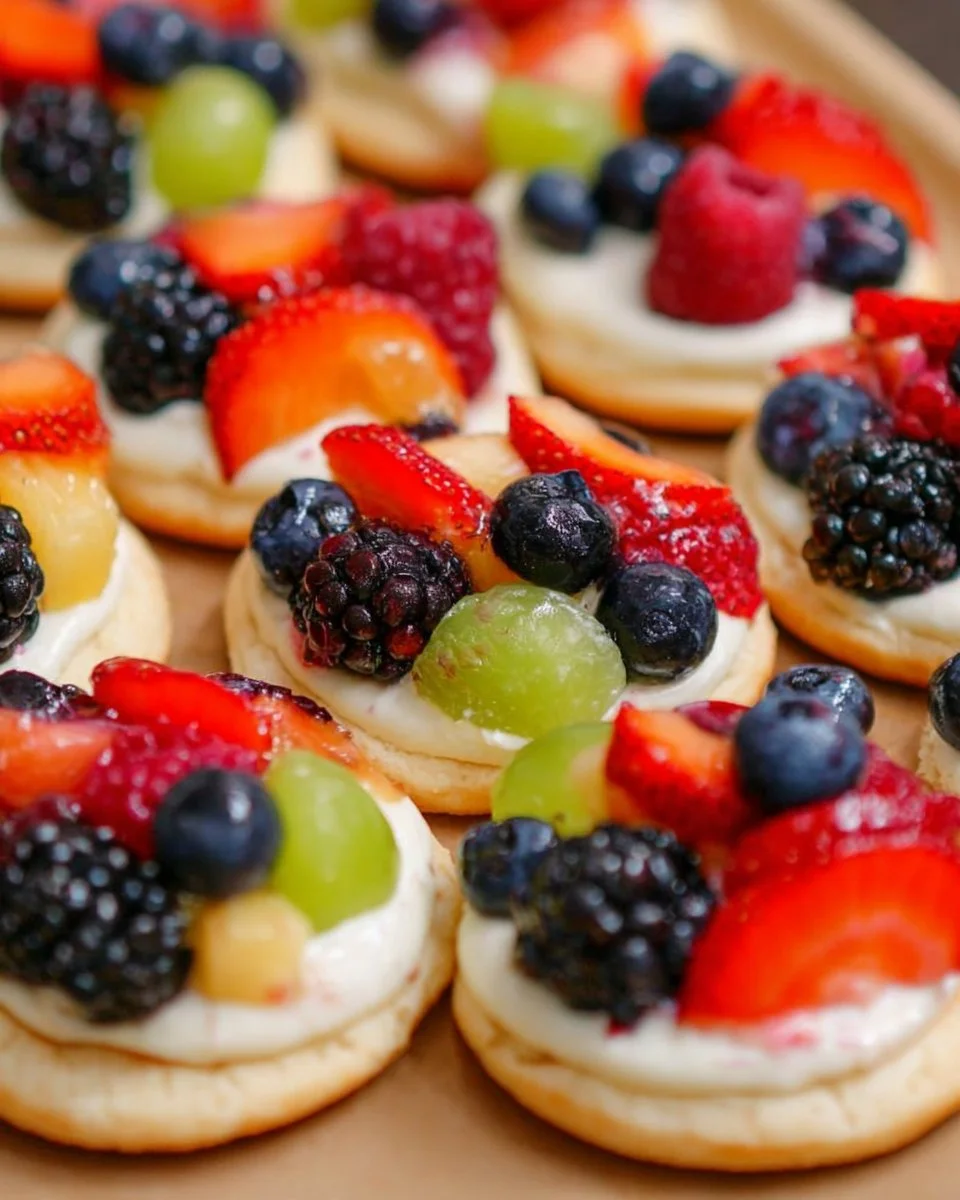 Mini Fruit Pizza Cookies