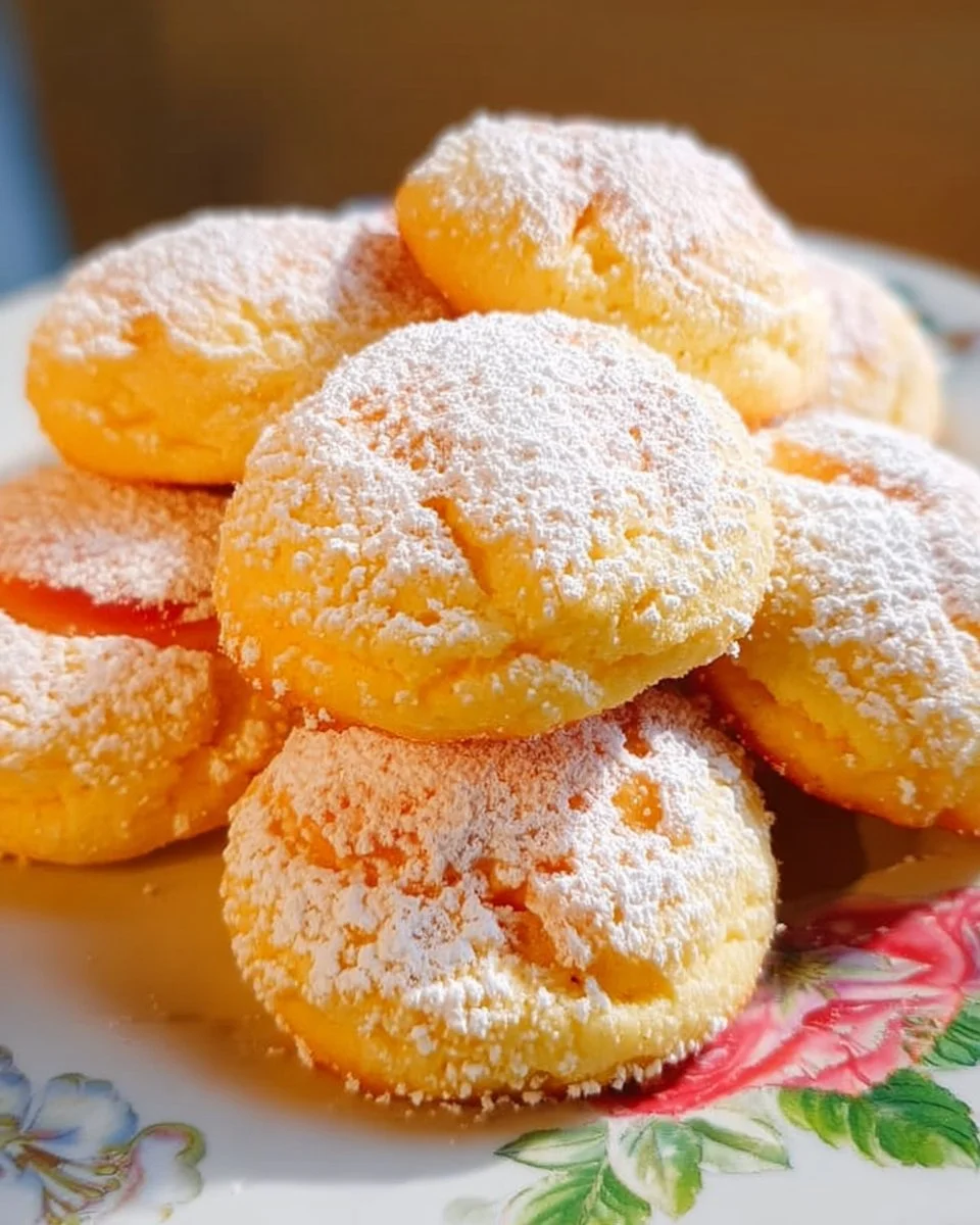 Orange Infused Sweet Ricotta Peach Cookies