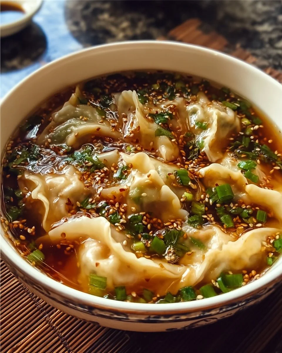 Quick Beef Dumpling Soup