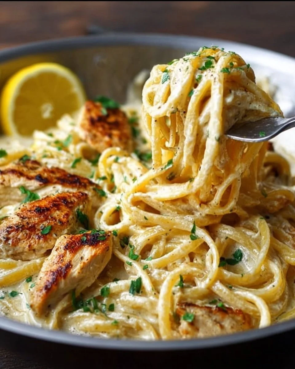 Quick & Creamy Lemon Chicken Pasta