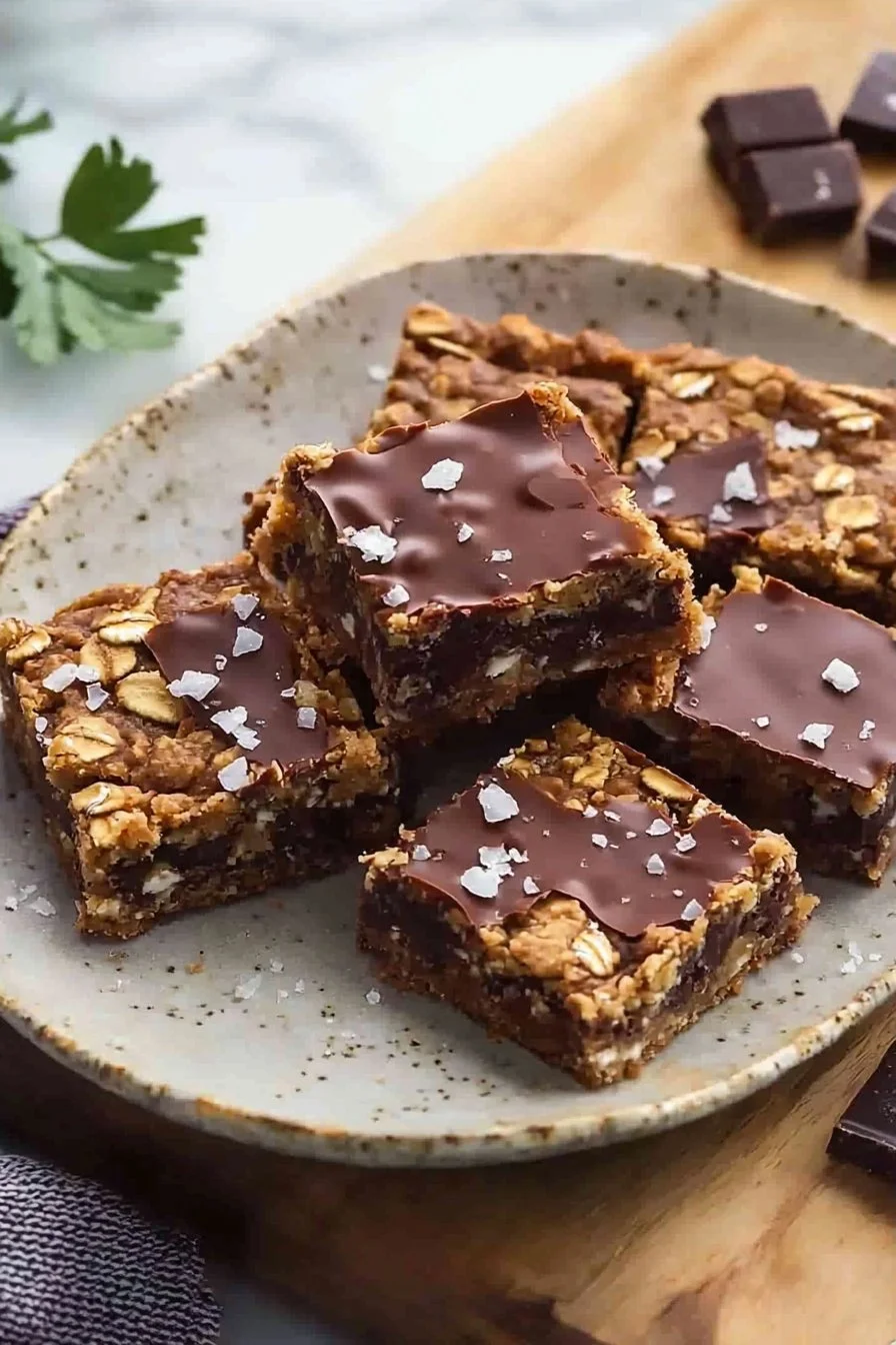 Salted Maple Protein Cookie Bars