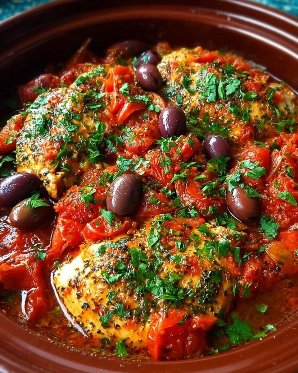Slow Cooker Mediterranean Chicken