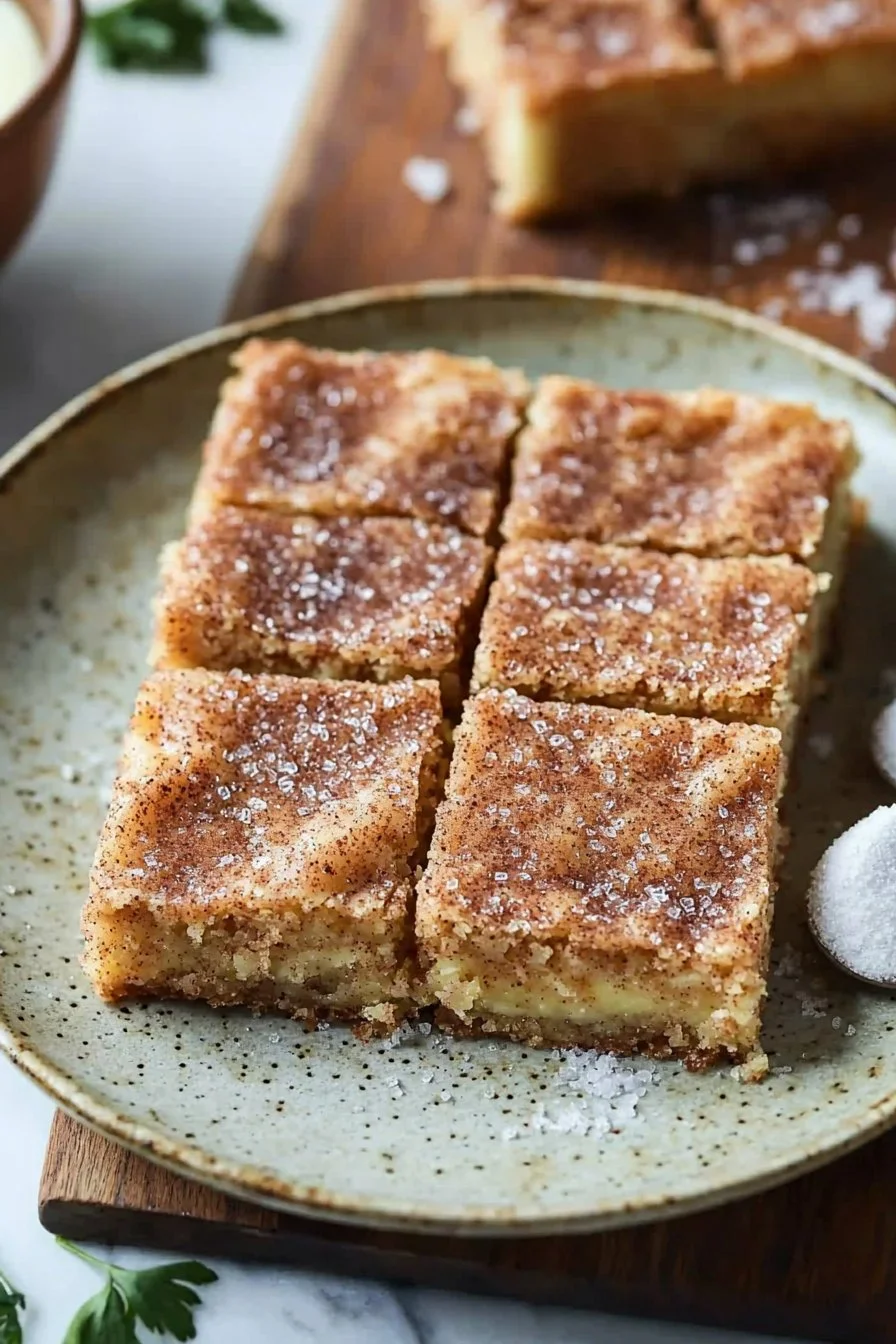 Soft & Chewy Snickerdoodle Bars
