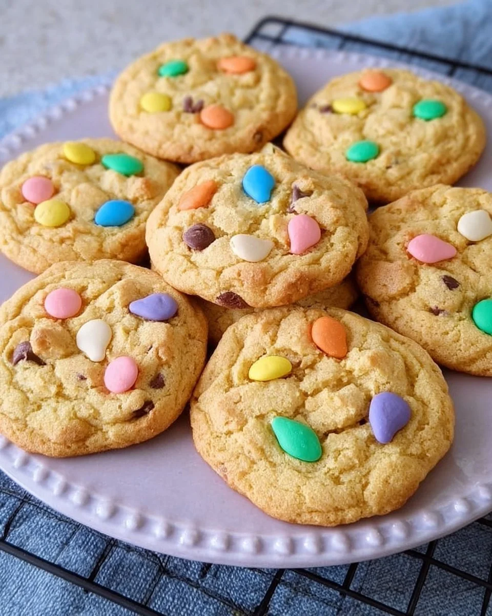 Soft Chocolate Chip Colorful Cookies