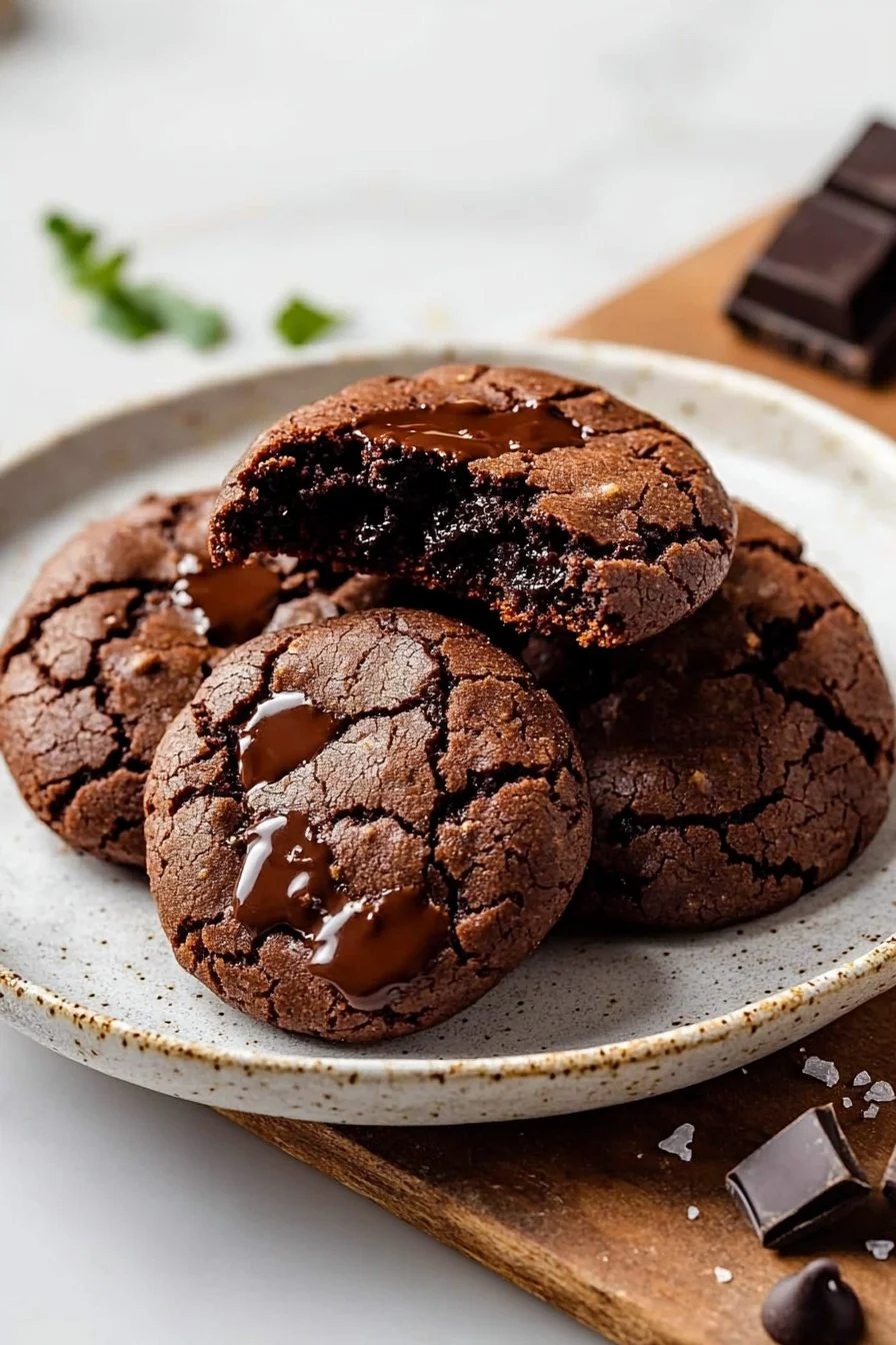 Sourdough Discard Chocolate Cookies with Espresso