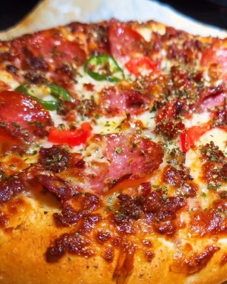 Spicy Homemade Italian Pizza