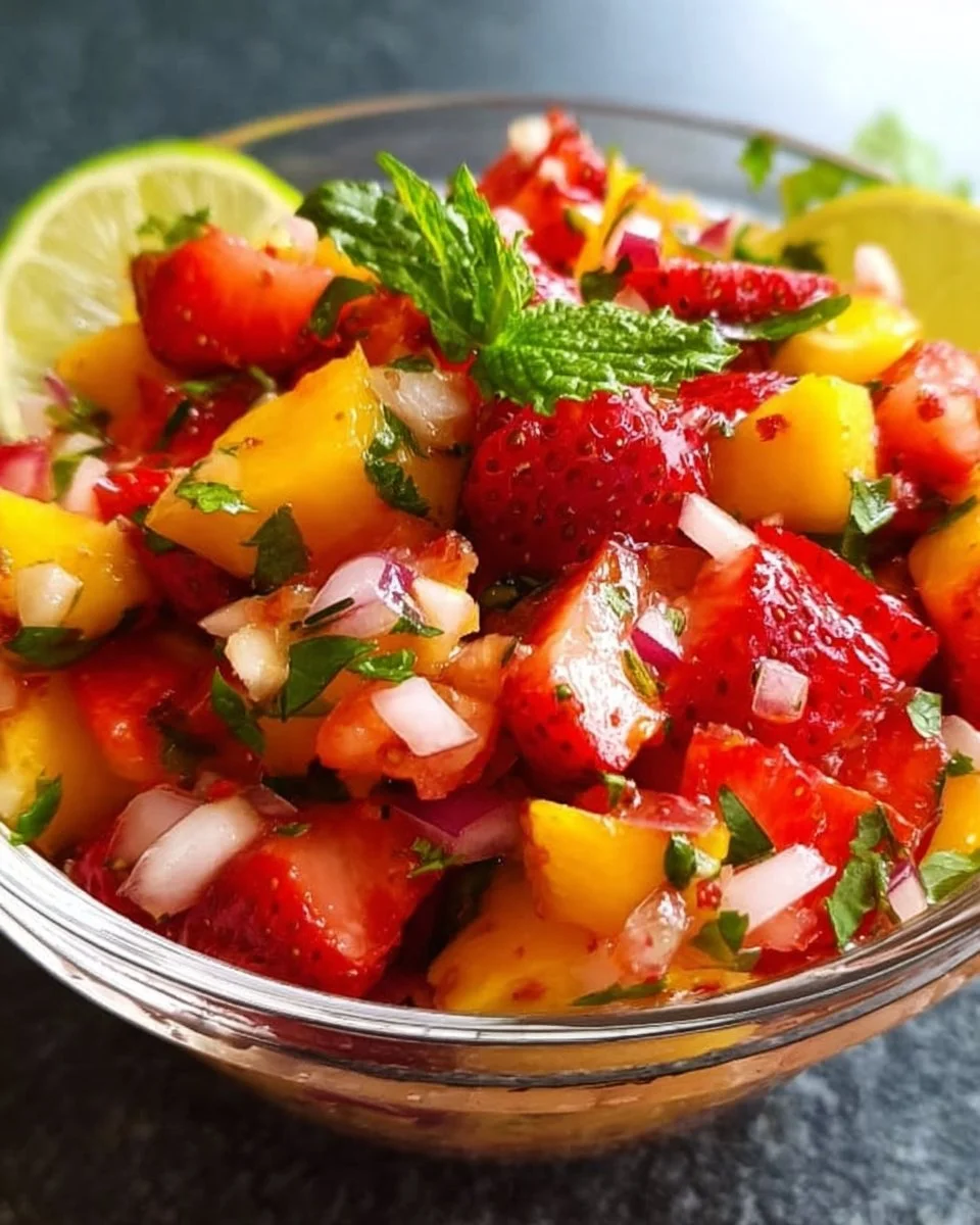 Spicy Strawberry Mango Salsa