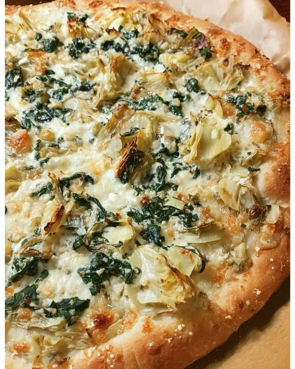Spinach Artichoke Pizza