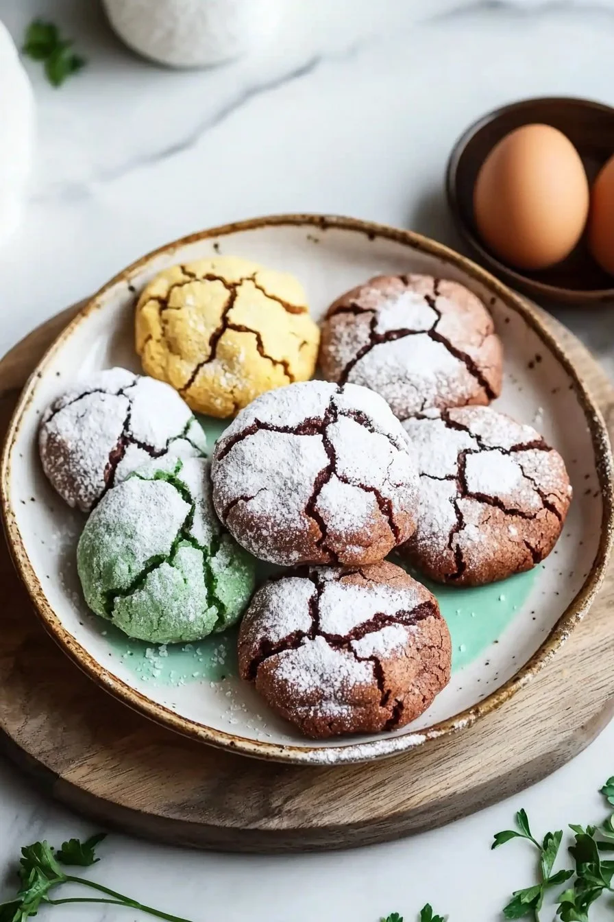 Springtime Crinkle Cookies