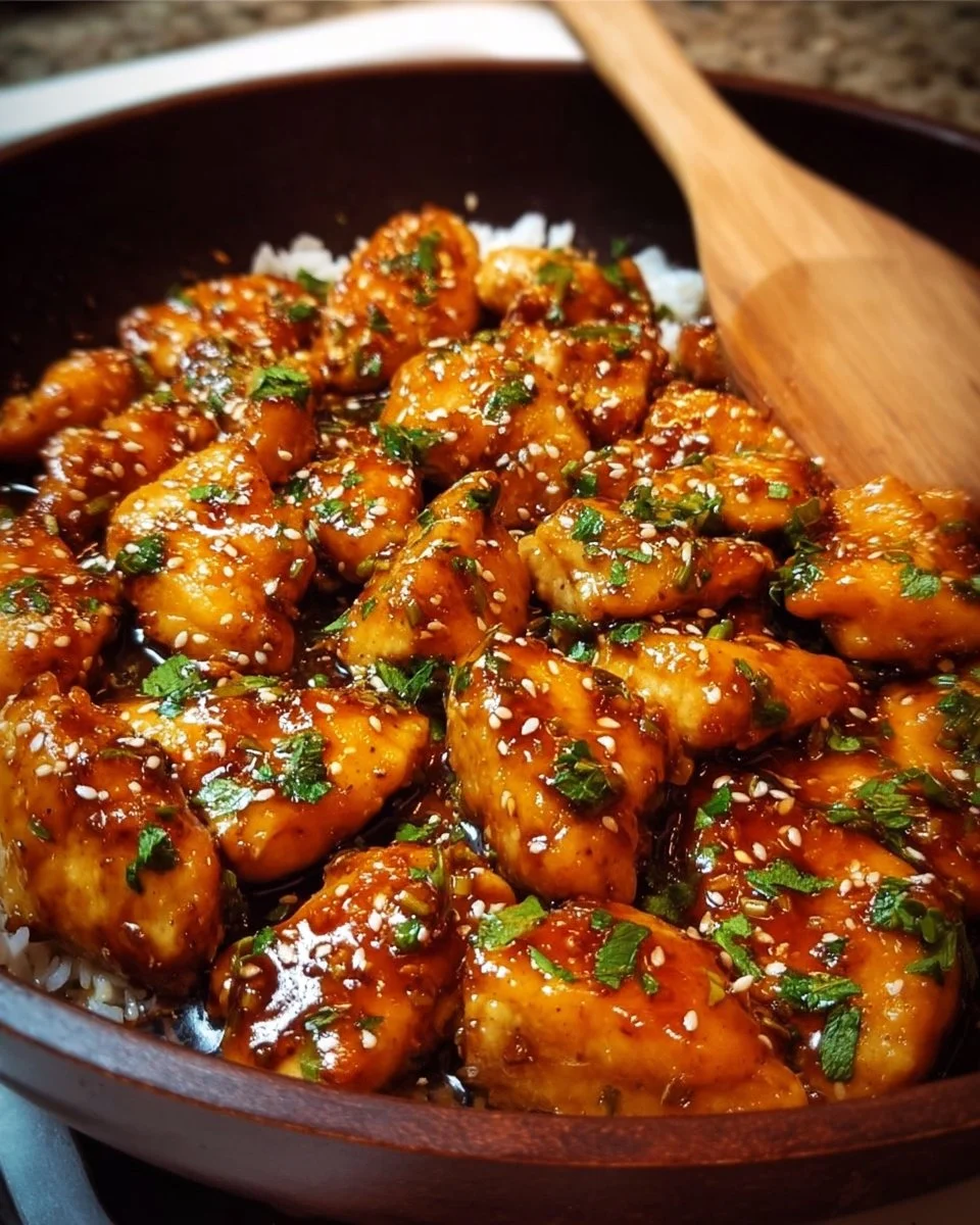 Sticky Sweet Honey Garlic Chicken