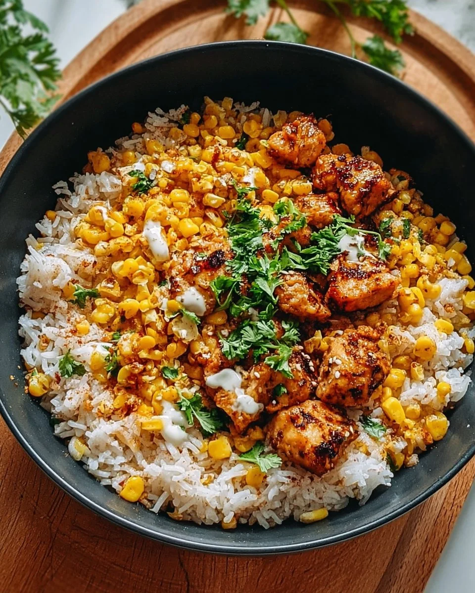 Street Corn Chicken Rice