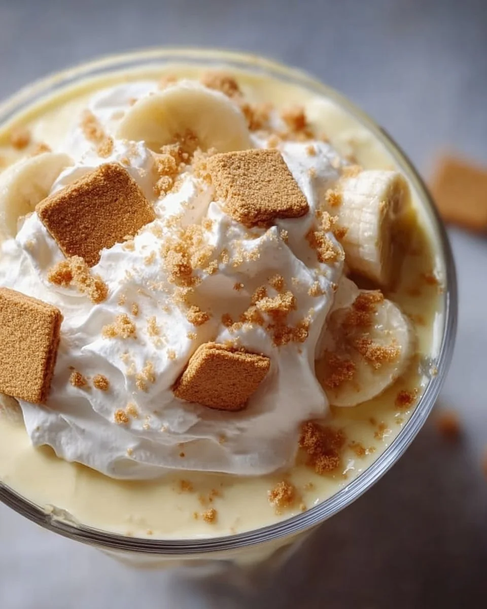 Sweet Banana Pudding With Graham Crackers