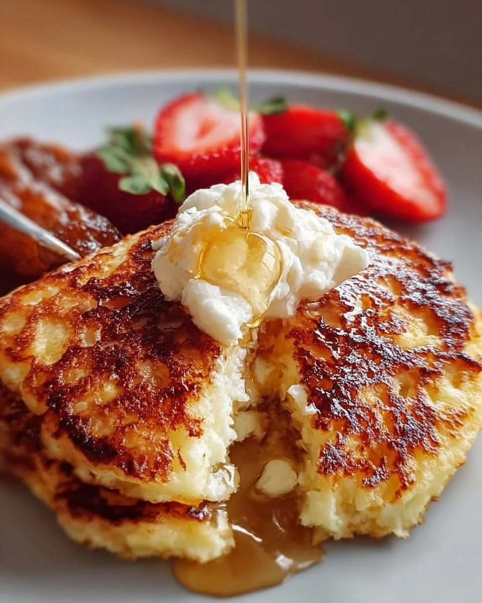 Tasty 5 Minute Cottage Cheese Pancake For One