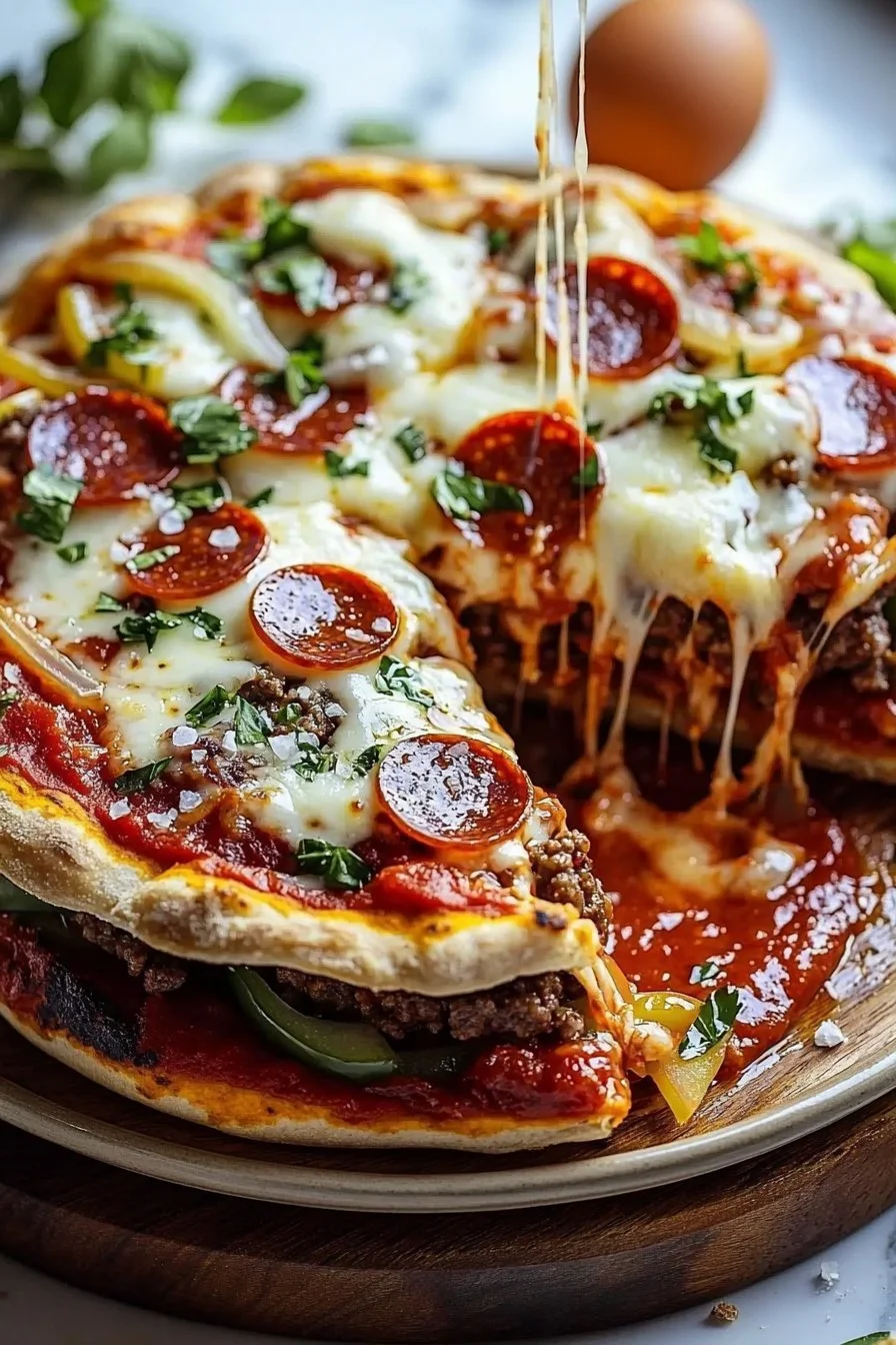 The Beef Pizza Burger Pie