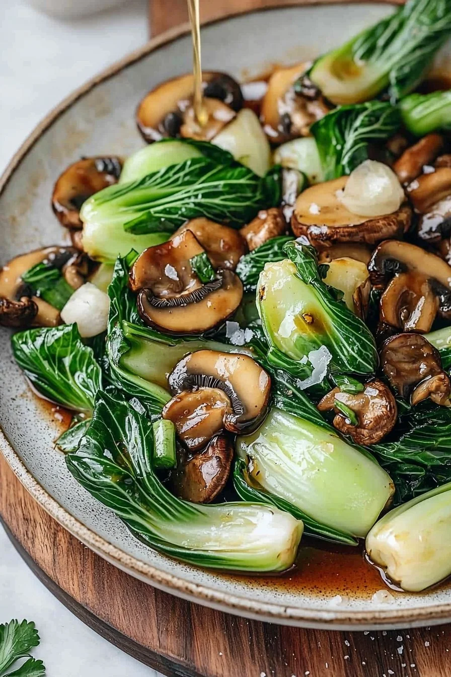 Bok Choy and Mushroom Stir Fry