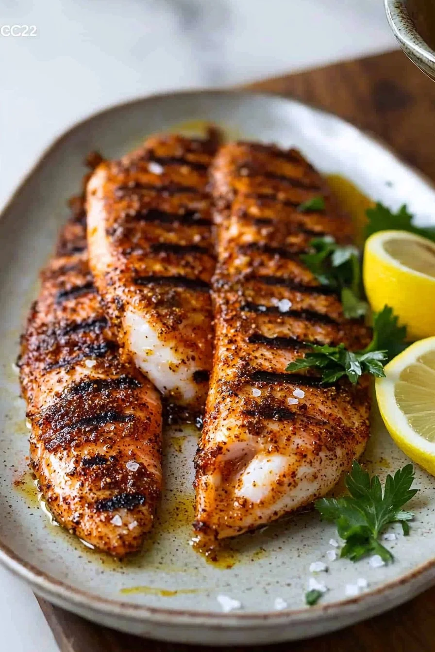 Cajun Grilled Red Snapper