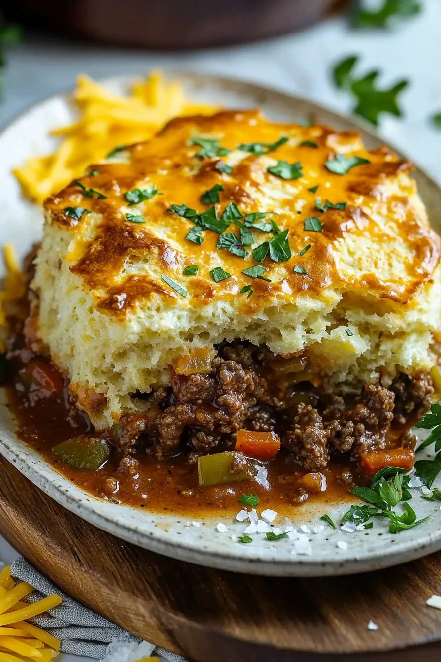 Cheddar Bay Beef Cobbler