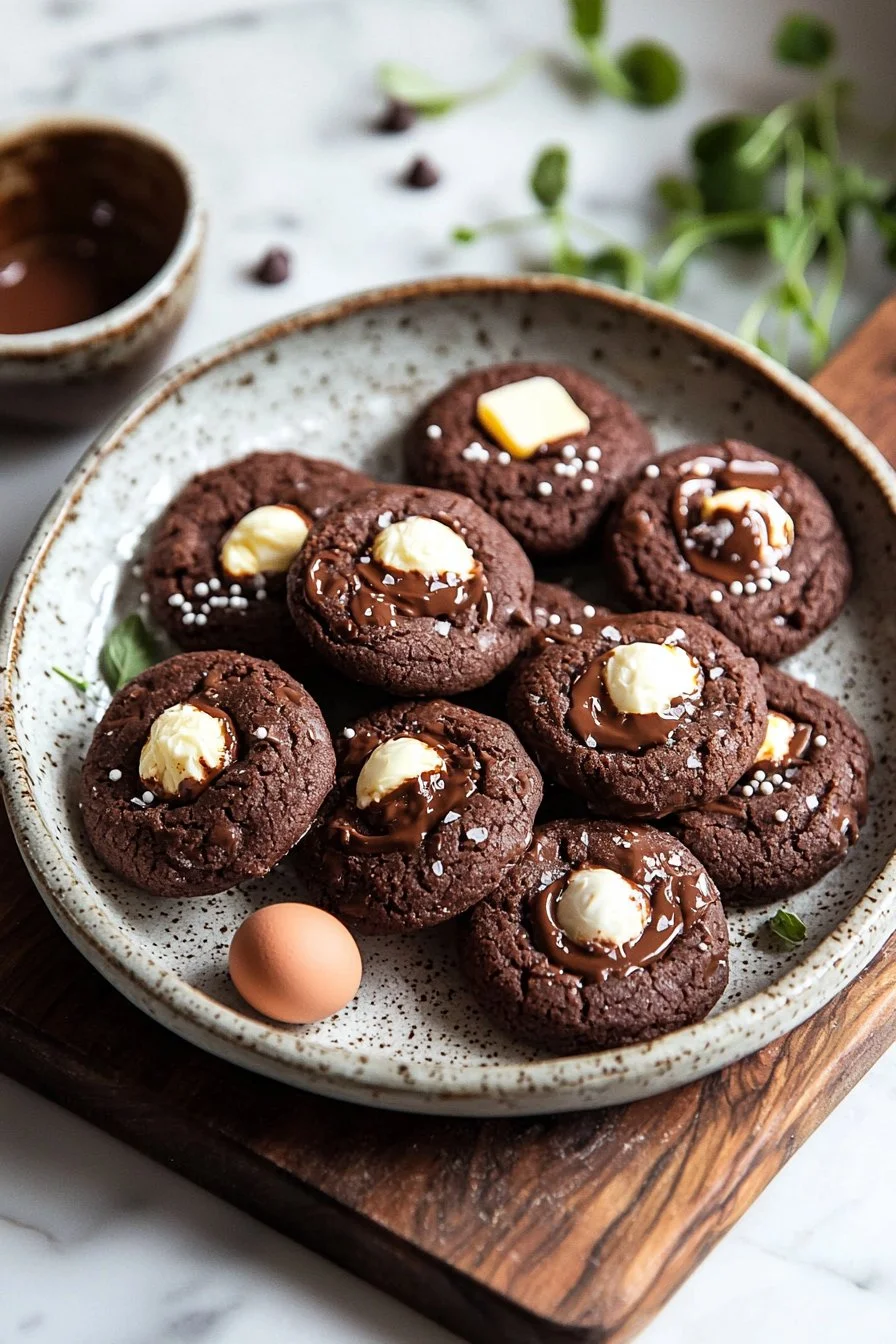 Chocolate Egg Cookies