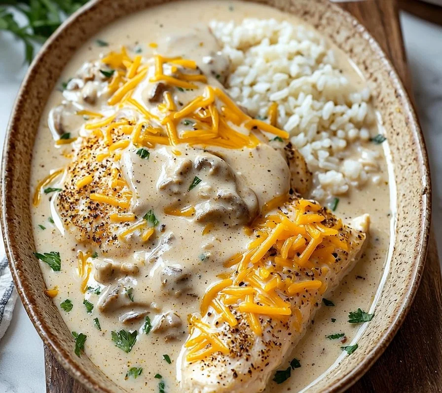 Cream of Mushroom Soup Chicken Bake